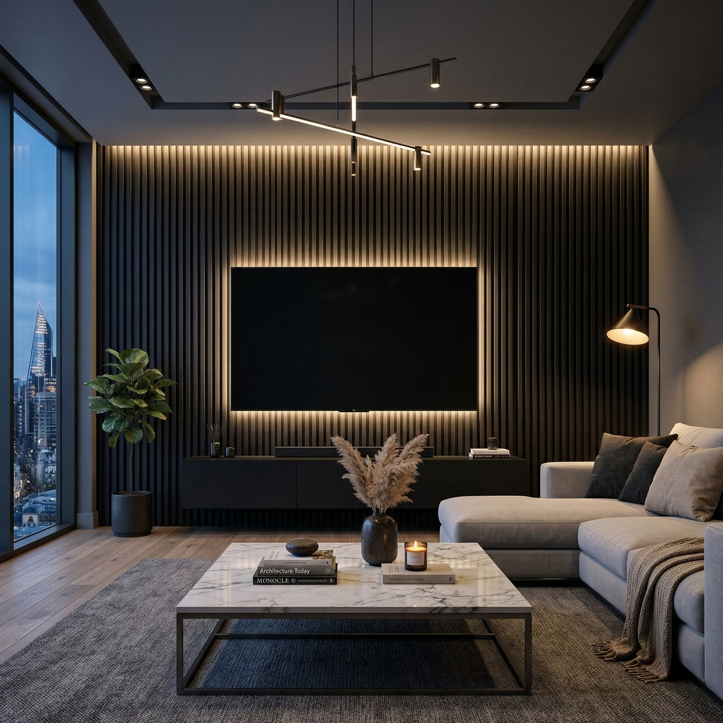 Architectural Acoustic Wood Panel – 270 × 110 cm