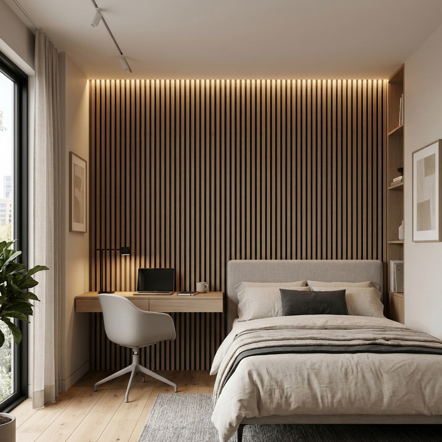 Architectural Acoustic Wood Panel – 270 × 110 cm