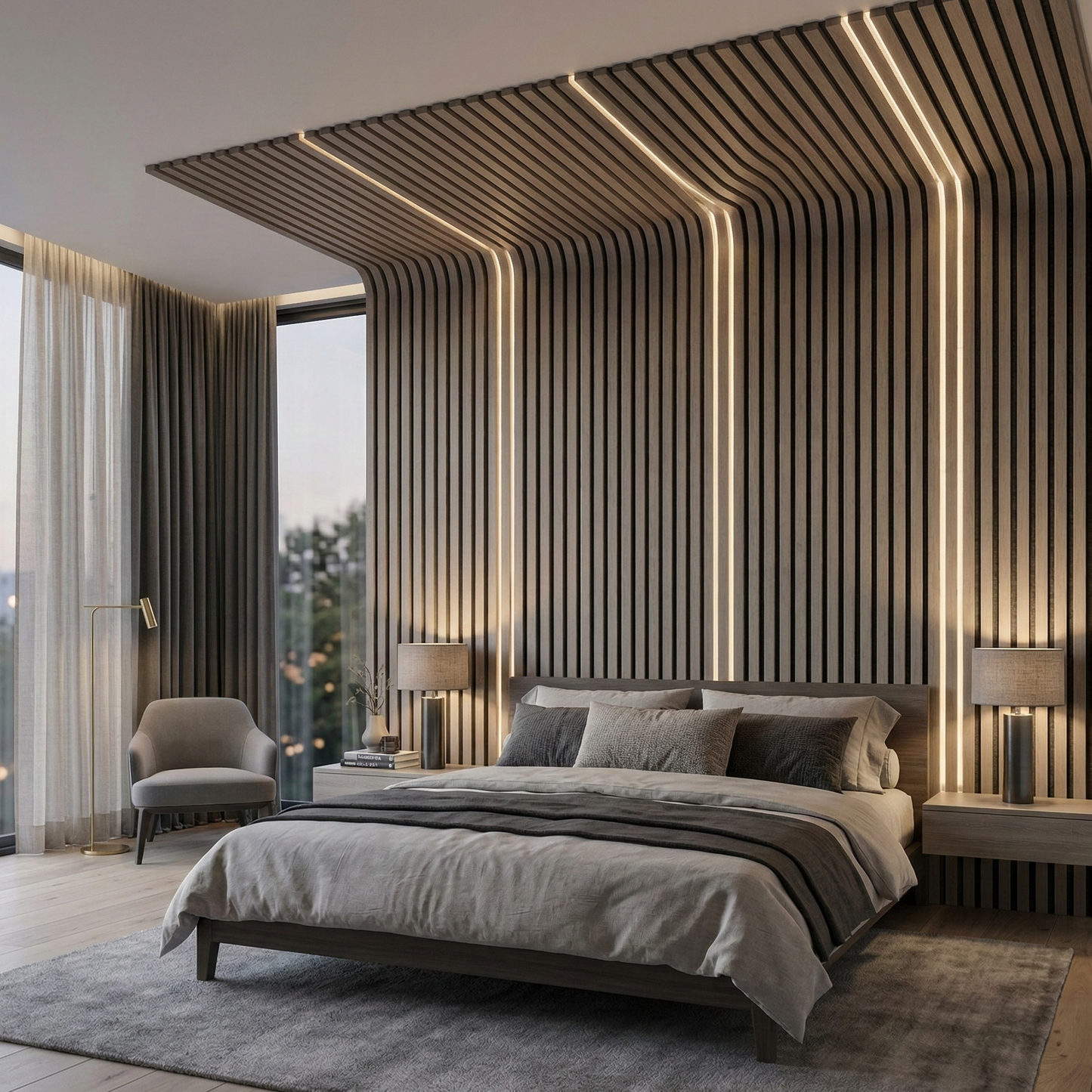 Architectural Acoustic Wood Panel – 270 × 110 cm